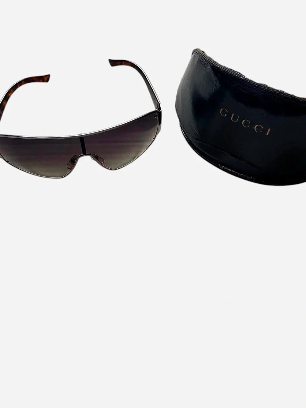 Vintage Y2K Gucci Rimless Shield Sunglasses